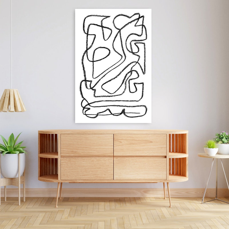 Art contemporain contemporain abstrait, H 48 po x l 32 po
