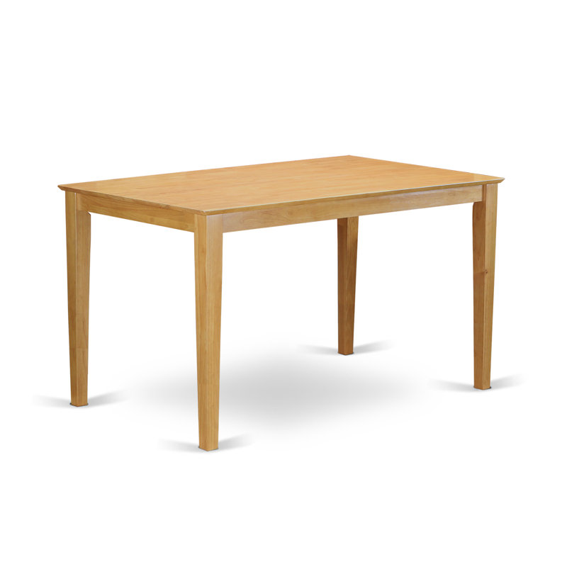 Table de bar à hauteur de comptoir Capri - plateau de table rectangulaire avec pieds robustes, chêne, Chêne