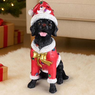 Figurine de fête festive Labrador Retriever