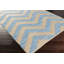 Tapis bleu / beige en coton touffeté à la main Phillips-21221376