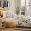 Ensemble de housse de couette 100% coton couleur percale 3 pièces Color Sense-110376884-110376888
