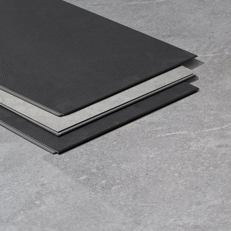 Sandstone 24" x 12" x 5mm Rigid Click-Lock Luxury Vinyl Tile Flooring (28.04 Sq. Ft. / Case), Gray