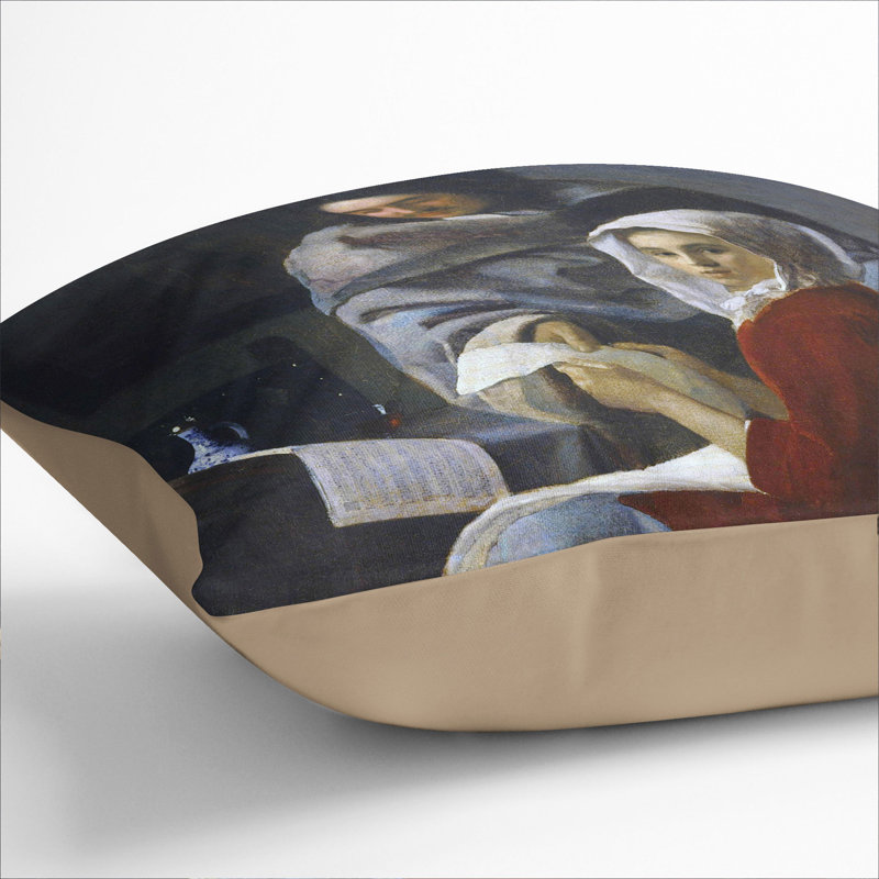 Square Cushion, 40cm H x 40cm W x 15cm D, Stone