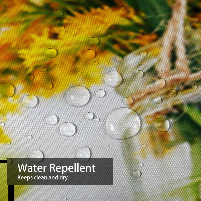 Tournesols fleurs jaunes décoration rustique abstrait artistique avec 12 crochets, L 72 po x l 78 po