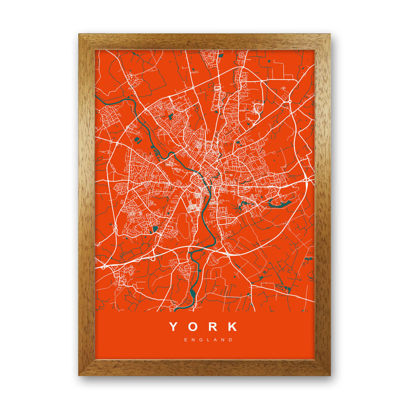 York I - Print, Brown Paper, 63cm H x 46cm W x 3cm D