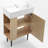 21.6" Single Bathroom Vanity Set-112324539-112324541