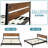 Callisto Solid Wood Bed Frame with Headboard, 800 lbs Capacity Bed Frame Compatible with All Mattresses, No Box Spring Needed, 5years Warranty-2118594604-2118594610
