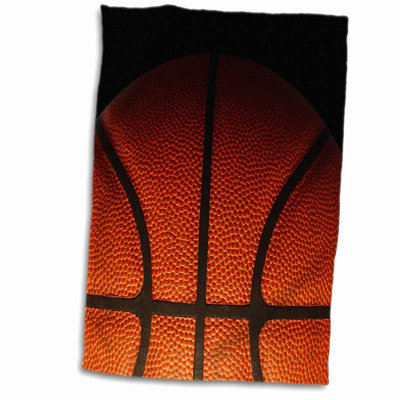 ShadowPlay 3D Basketball Texture Hand Towel - 15x22