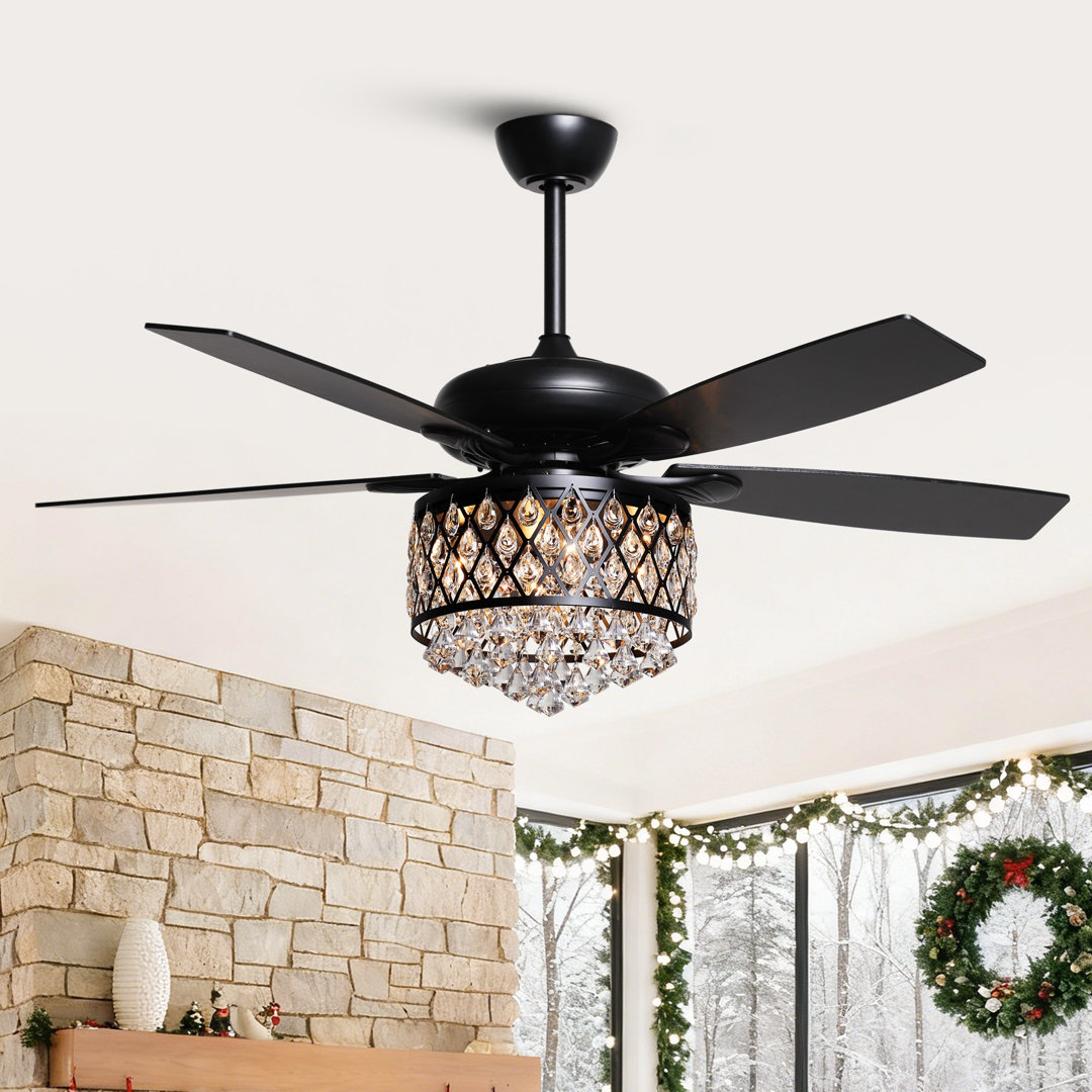 Wilcher 52'' Ceiling Fan with Light Kit Willa Arlo™ Interiors