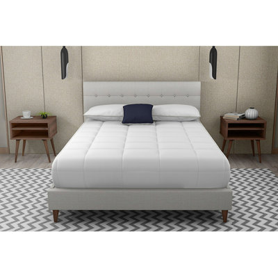 Frame Upholstered Bed With 2 Nightstands