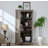 Rustic Farmhouse Tall Storage Cabinet - 39.4"×15.8"×74.4", Barn Door Wood Pantry with Drawers & Shelves, Kitchen Organizer-24880249