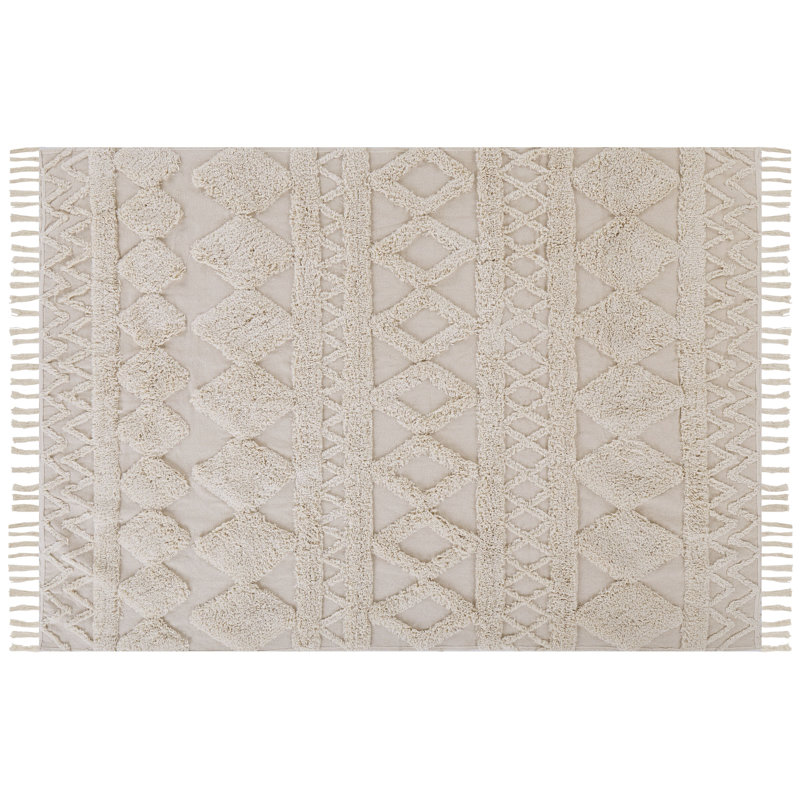 Laley Geometric Cotton Area Rug, Rectangle 160 x 230cm