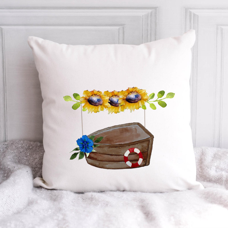 Coussin décoratif, H 16 po x l 16 po