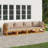 Wood Patio Sectional Set with Cushions-785908078