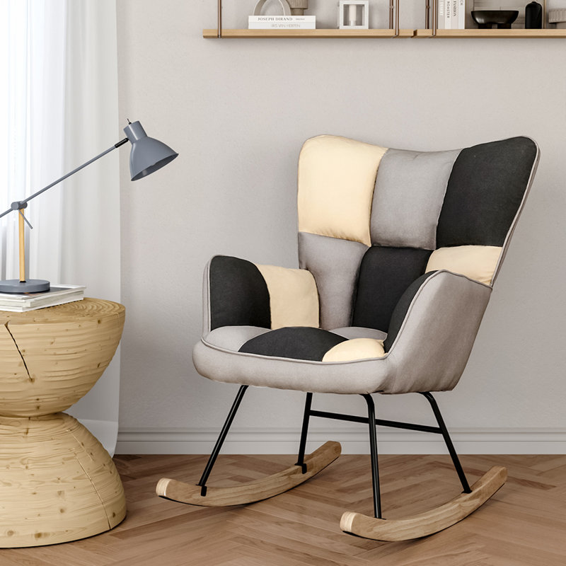Linen Rocking Chair