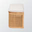 Banc de rangement avec plateau relevable en rotin naturel Brienda, H 17,55 po x l 47,07 po x P 16,35 po