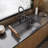 Karran Fusion Undermount 30-in x 18-in Stainless Steel Single Bowl Workstation Kitchen Sink