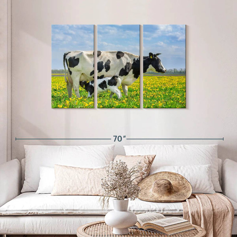 Brampt Spotted Cattle, 28" H x 45" W