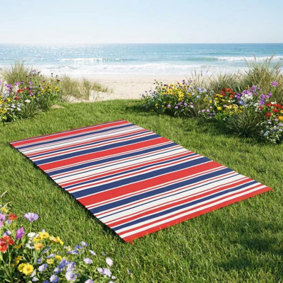 Tapis d'extérieur imperméable pour patio, grand tapis de paille en plastique pour l'extérieur, tapis de porte réversible pour le camping, terrasse, véhicule récréatif, tapis 9 x 12 pour balcon, porche, cour arrière