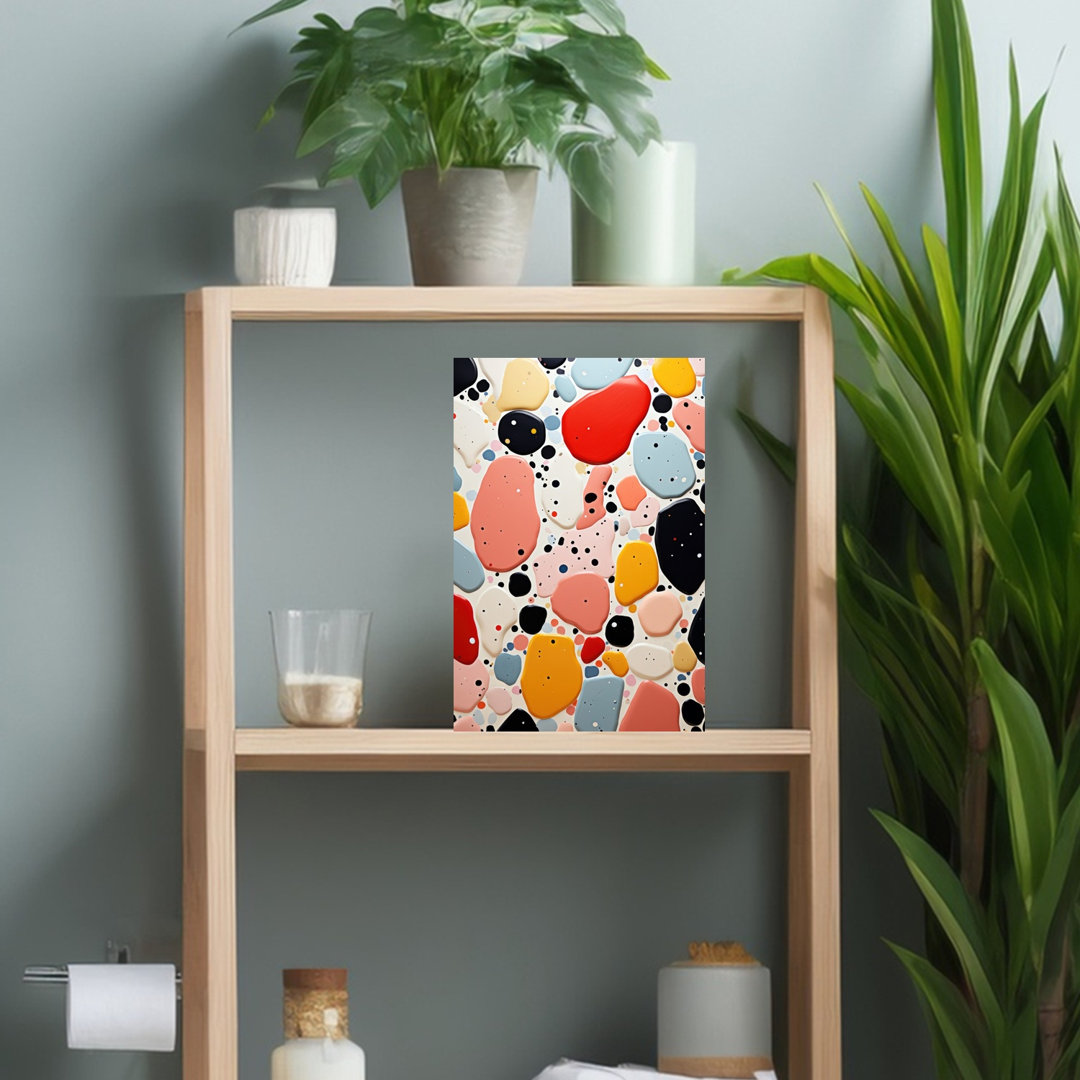 Colorful Abstract Shapes Abstract Geometric Contemporary Wall Art Print
