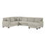 Canapé modulaire Canapé modulaire en forme de U de 125,2 po avec repose-pieds mobile et poches de rangement latérales pour le salon, taupe clair-131247142