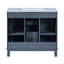 Meuble-lavabo 36 po avec lavabo supérieur, armoire de rangement moderne avec 2 portes à fermeture douce et 2 tiroirs