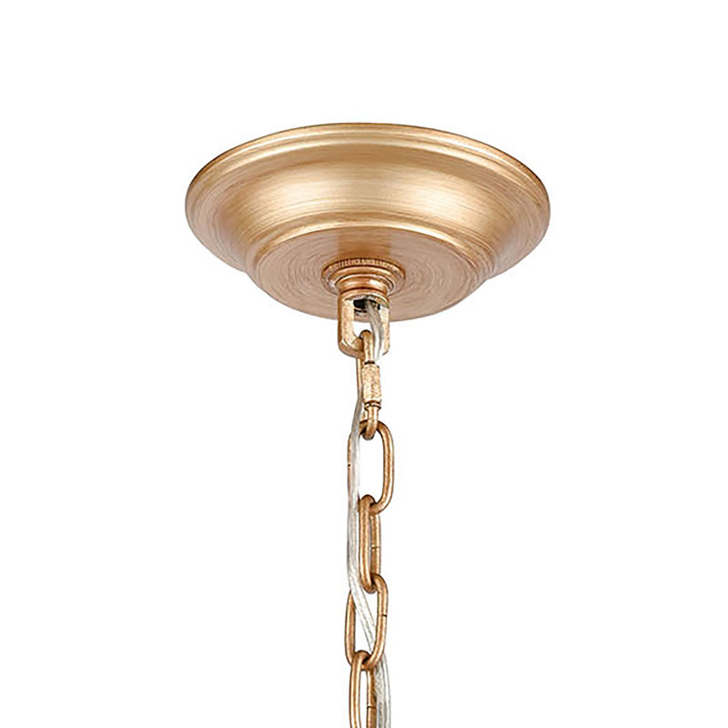 Mini-luminaire suspendu 1 lumière de 8 po de large Equilibrium - or mat