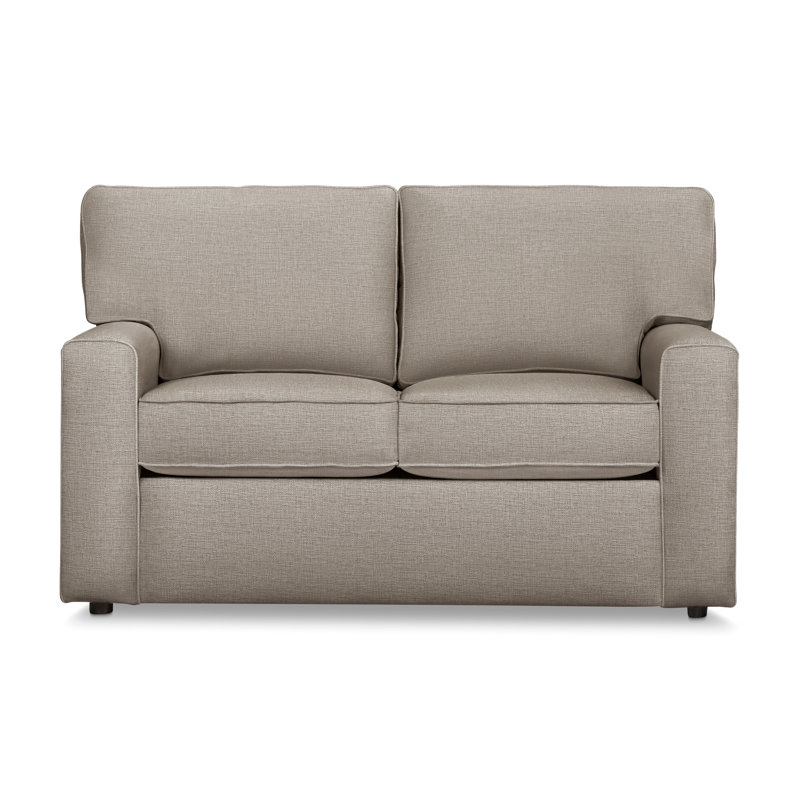 Lawson 59.5" Upholstered Loveseat, Drusky Linen Sustain® Basketweave