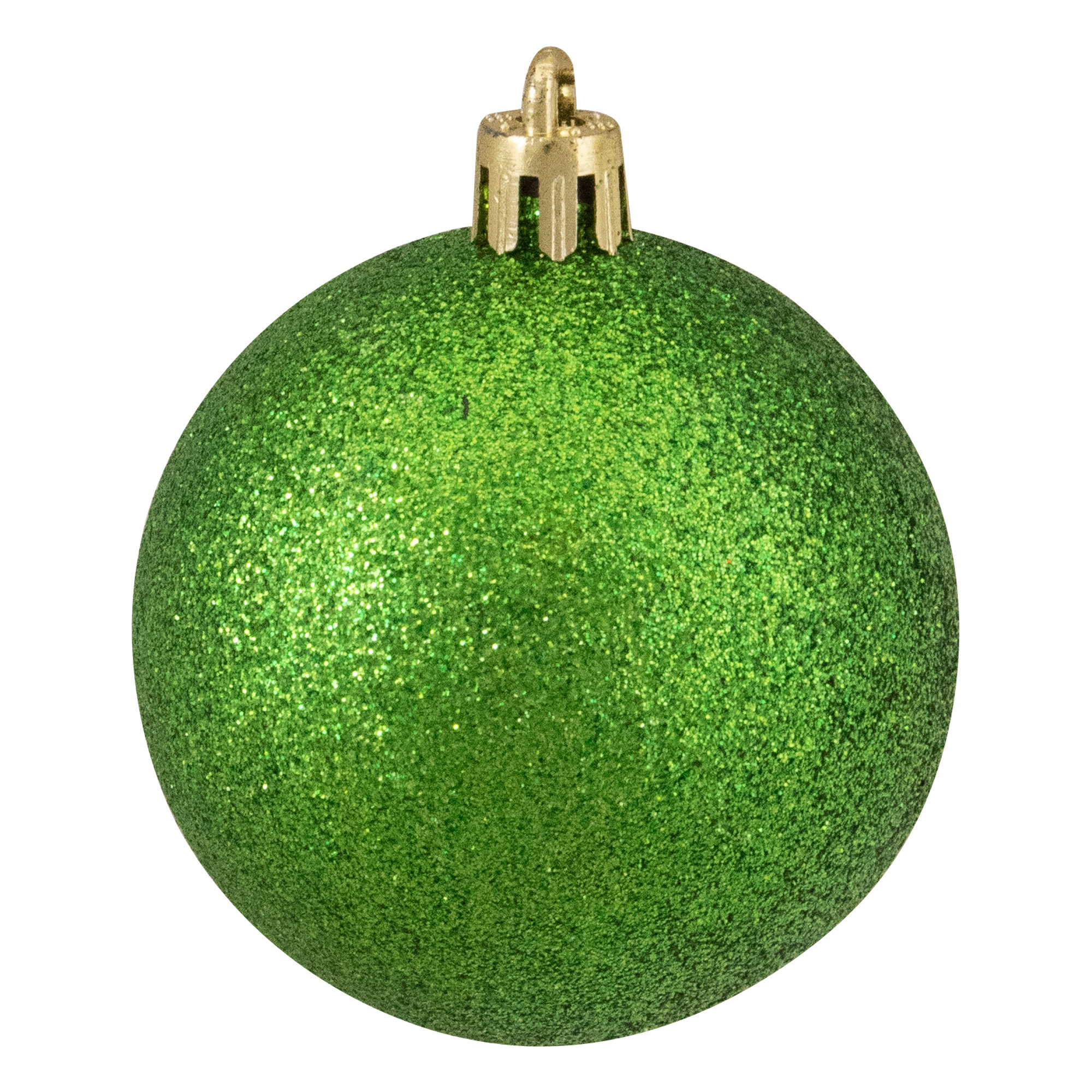 24ct Shatterproof 4-Finish Christmas Ball Ornaments, Xmas Green