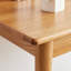 Établi de 80 cm de profondeur - Bois massif, chêne naturel, 100 % bois, bureau d'ordinateur pour bureau à domicile