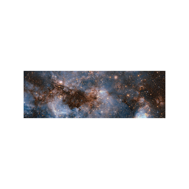 Glowing Stardust 1 Piece Wrapped Canvas Panoramic Wall Art, 121.92 cm H x 40.64 cm W x 1.91 cm D