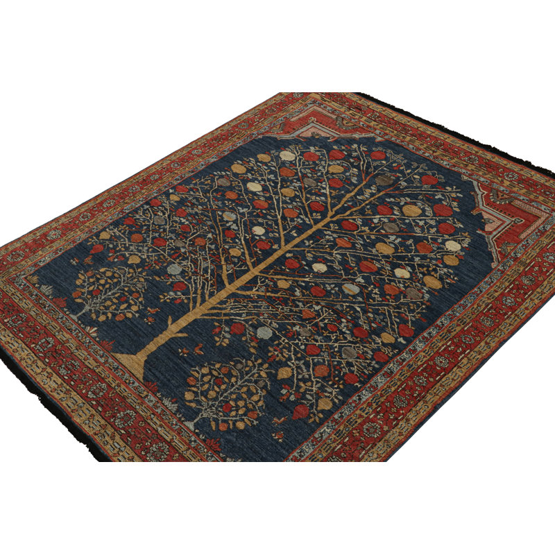 Hand Knotted Wool Area Rug