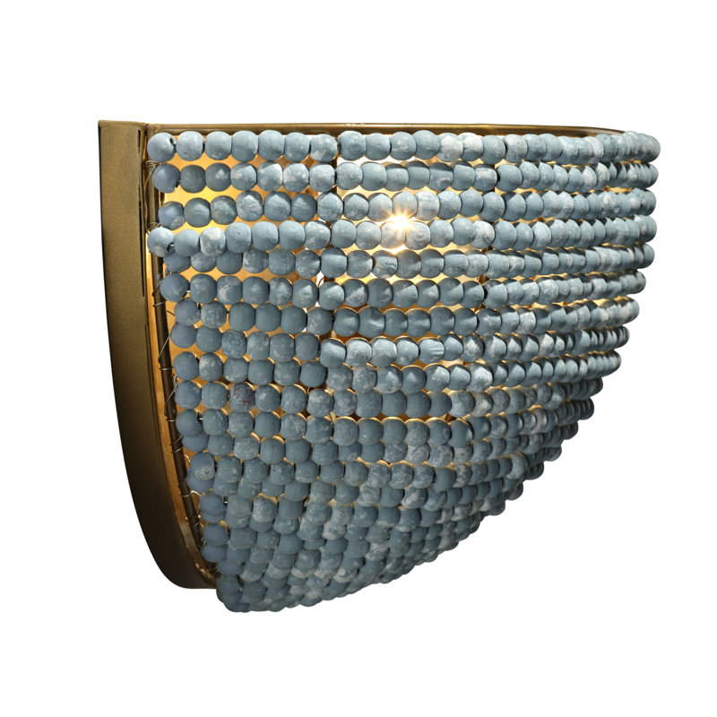 Barnacle 1 - Light Flush Mounted Sconce, Blue, Gold