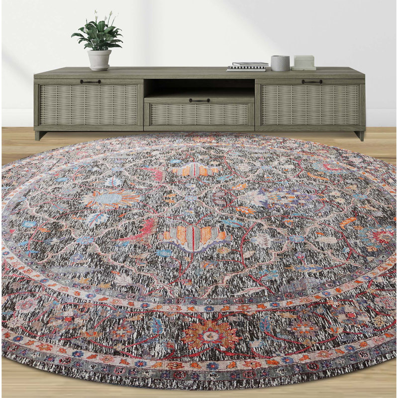 Hand Knotted Area Rug in Brown/Beige