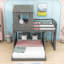 Lit simple superposé en L simple au-dessus d'un lit double en bois-914289736