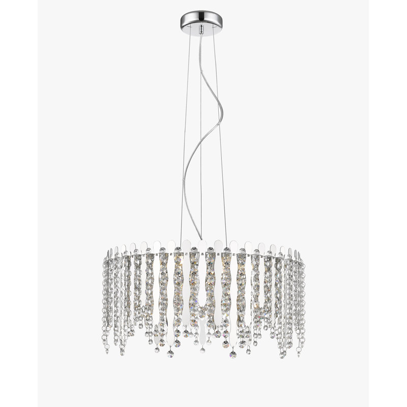 Royster 6 - Light LED Crystal Pendant