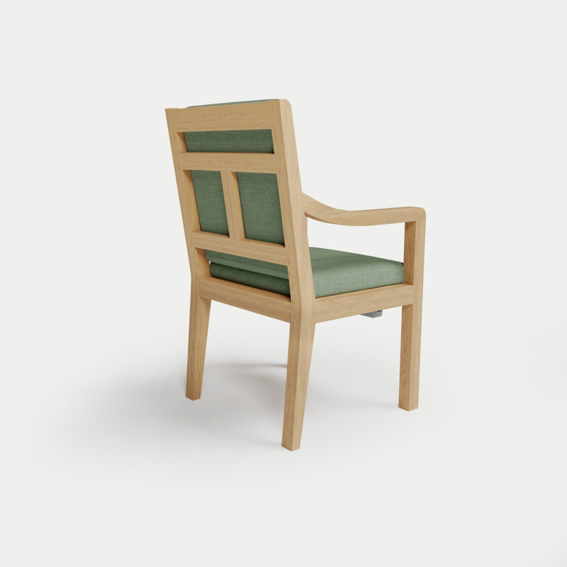 Solerno Heated Dining Armchair — Dove, Aloe