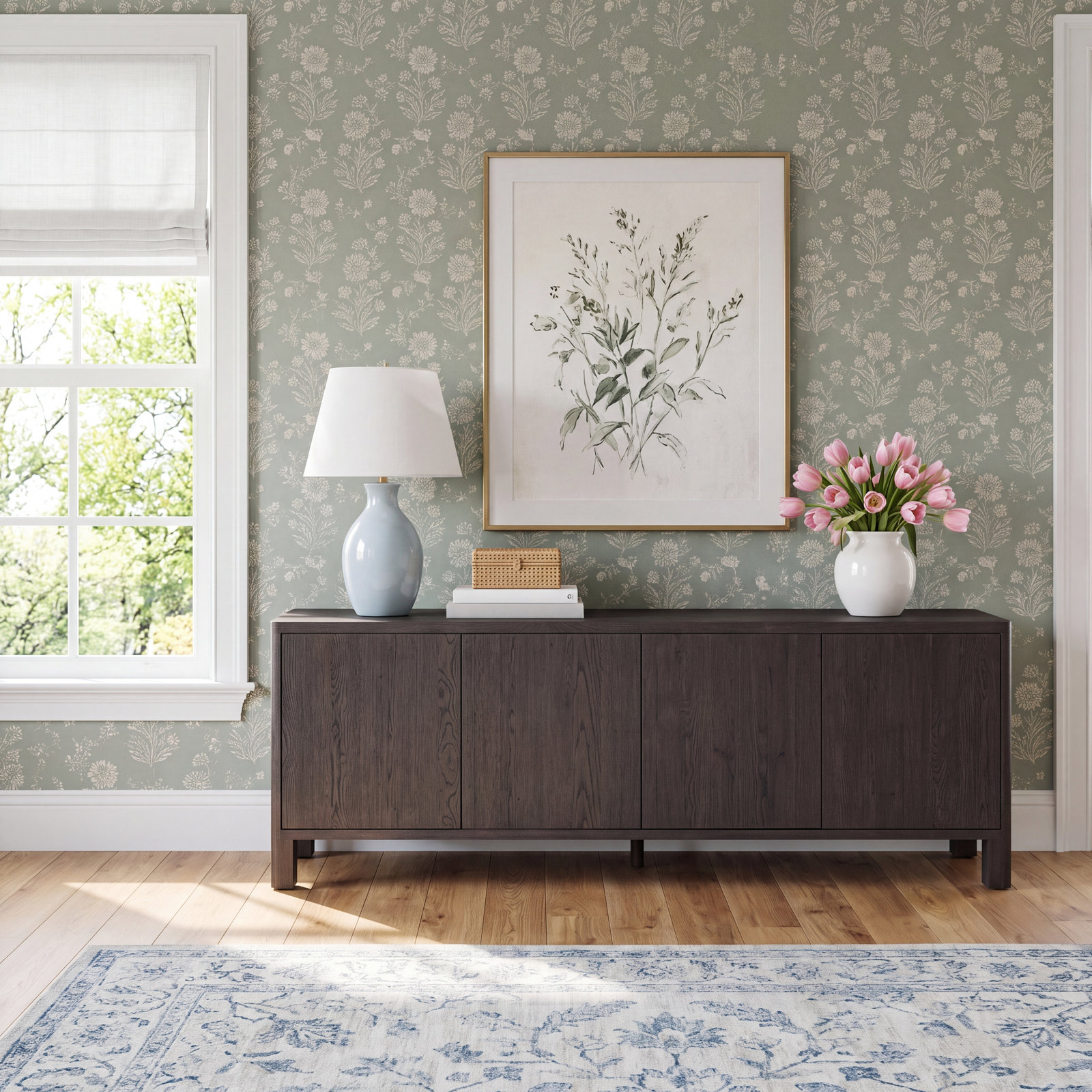 Weymouth 94'' Sideboard, Cracked Smoked Black