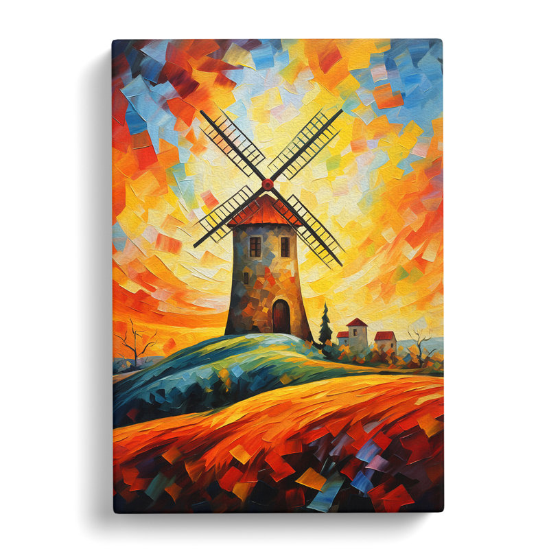 Windmill Expressionism - Print, 50cm H x 35cm W x 3cm D