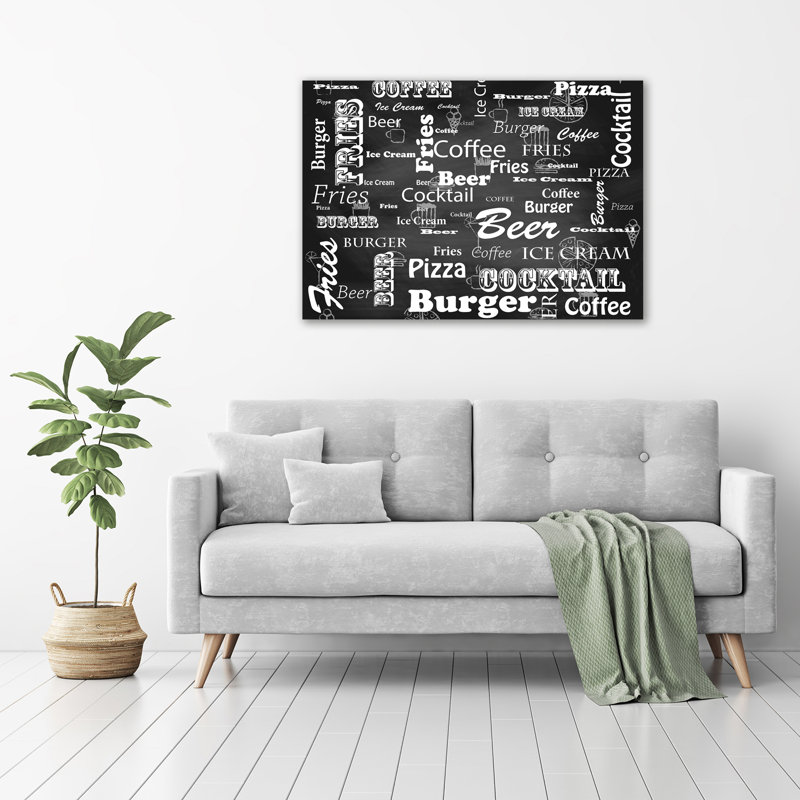 Menu In The Restaurant - Wrapped Canvas Print