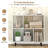 Open Shelf Bookcase Mid Century Modern Cube Bookshelf With 4 Compartments-1475263571