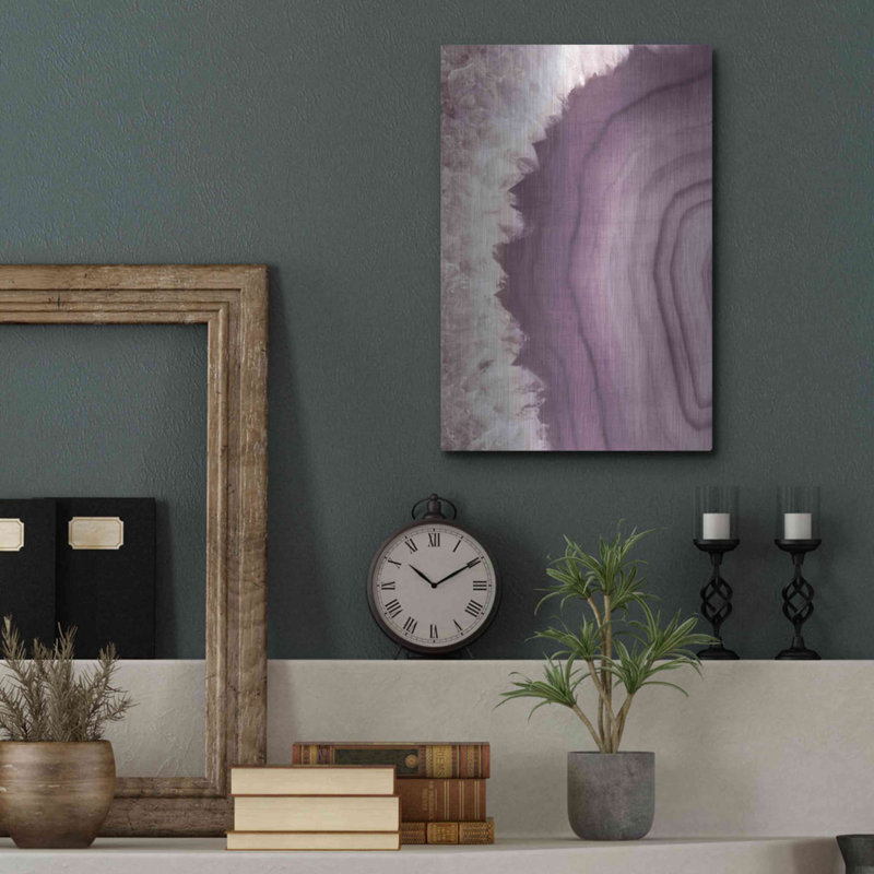 «Agate Geode I PLUM» par Wild Apple Portfolio, H 16 po x l 12 po