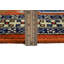 Tapis de couloir oriental tribal orange brûlé 3 x 10 One-of-a-Kind