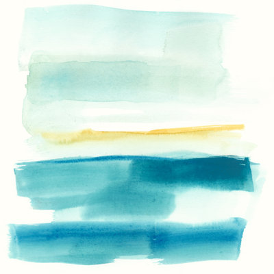 Liquid Horizon V by Jennifer Goldberger - Wrapped Canvas Painting