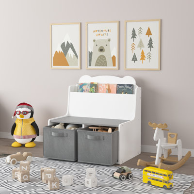 Bibliothèque pour enfants avec bacs de rangement