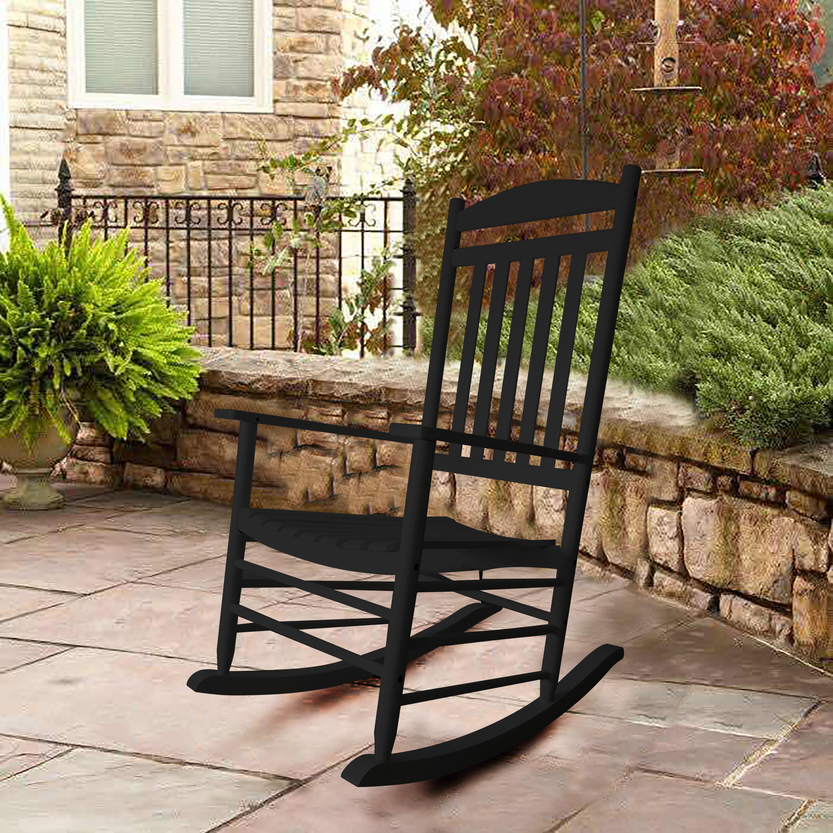 Gracie Oaks Kupfer Outdoor Rocker Chair & Reviews | Wayfair