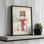 Impression sur toile «Vintage Snowman I» par Diane Kater