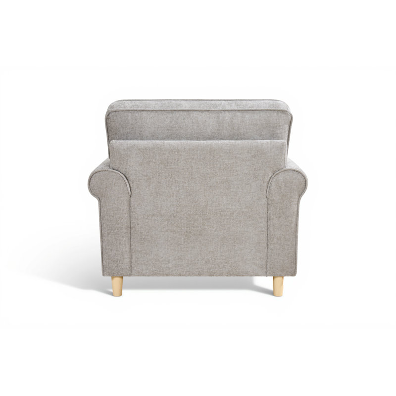 Alexxes Upholstered Armchair, Grey