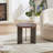 Round Coffee Table Wood Surface And Metel Feet-128849830-128849829