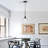 Concow 1 - Light Matte Black Single Pendant with Clear Glass Globe-996196315